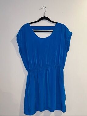 Blue candies Scoop Neck Short Sleeve Dress